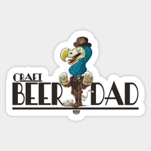 Craft Beer Dodo Bird Dad Sticker